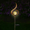 Solar Powered Full Moon LED Glass Globe Stake Light Garden Lawn Outdoor Lamp UK