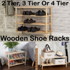 3 Tier Wooden Slatted Shoe Rack 2 Tier Wood Shoe Rack 4 Tier Shoe Stand Holder