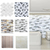 3D Self-Adhesive Mosaic Wall Tile Sticker waterproof Kitchen Bathroom Decal UK