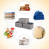 3 Pcs Large Fabric Storage Basket with Handles Storage Cube Boxes Home Organizer