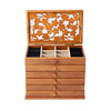 Retro Wooden Jewellery Box Vintage Trinket Chest Large Storage Drawers Cabinet