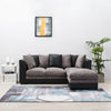 Modern 2, 3 Seater Grey Black Sofa Chair Armchair with Pillows Footstool Option