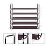 5 Tiers Non-woven Fabric Shoe Rack with Handle Coffee Organizing Home Tidy