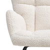 Wing Back Rocking Chair Tufted Upholstered Velvet Accent Nursery Rocker Chairs