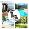 Mondeer 2 x Zero Gravity Recliner Chair Lounge Sun Garden Deck Folding Patio