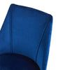 2X Grey/ blue Velvet Dining Chairs Kitchen Dining room Restaurant Chair Family