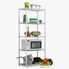 5 Tier Silver Metal Storage Rack/Shelving Wire Shelf Kitchen/Office Unit 160cm