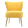 Upholstered Oyster Scalloped Wing Back Woollike/Velvet Armchair Chair Sofa Seat