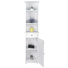 Bathroom Cabinet Storage with Shelves Drawer Free Standing Cupboard Unit White