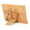Bamboo Receipe Display Cook Book Stand Foldable Holder for Booksipads Rest