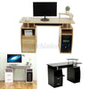 Computer Desk Study Desk Workstation PC Laptop Table Home Office Drawers Shelves