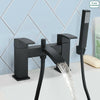 Arke Bathroom Black Matt Sink Basin Mono Mixer Bath Filler Shower Brass Tap