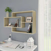 Floating Wall Mounted Bookshelf Hanging Storage Display Shelf Unit Multi Colours
