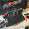 UK Large Lady Handbag Rivets Tassel Leather Messenger Shoulder Bag Travel