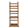 4 Tier Ladder Folding Plant Flower Stand Book Shelf Display Shelving Rack Wooden