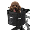 Bicycle Basket Folding Bike Front Handlebar Pet Carrier Frame Bag Shopping Bag