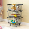 Large 3 Tier Kitchen Fruit Vegetable Holder Storage Trolley Basket Rack UK