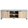 Modern TV Cabinet Stand Unit Wooden Media Storage Space Shelves W/ Doors Drawer