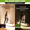 PIR Motion Sensor LED Strip Light Battery Powered Stairs Cabinet Closet Lights ~