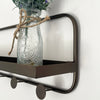 Industrial Copper Metal Wall Shelf Storage Hooks Storage Hanging Shelving Unit