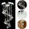 Chrome Crystal LED Ceiling Light Fitting Pendant Lamps Chandelier 5336HC Lights