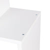 Wood Bookcase Bookshelf S Shape 6 Tier Shelves Free Shelving Storage White Unit