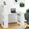 White H-Shaped Computer Desk Large Gaming Table Office Desk Study Workstation