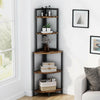 5 Tier Corner Shelf Industrial Storage Display Shelving Rack Ladder Bookcase UK