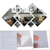 3D Mirror Tiles Mosaic Wall Sticker Self Adhesive Bedroom Art Decal Home Room
