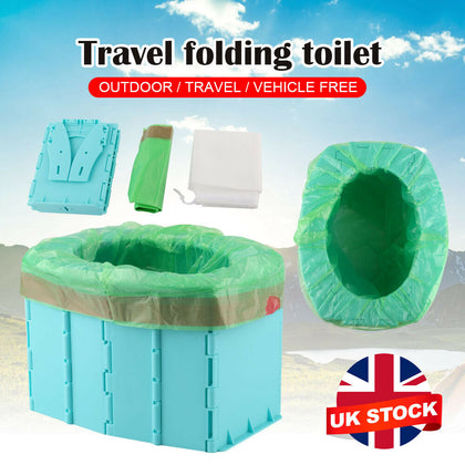 Portable Travel Folding Toilet Urinal Mobile Seat Porta For Camping Long Trip