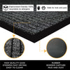 Non Slip Grey Rubber Mat Long Hallway Runner Barrier Doormat Large Washable Rugs