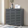2 3 Doors Shoe Storage Cabinet Tall Cupboard White Dark Rustic Sonoma Oak Grey