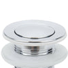 Chrome Waste Disc Pop Unslotted Click Clack Basin Sink Tap Push Up Plug UK