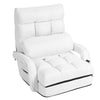 2-In-1 Folding Lazy Sofa Bed 5-Position Adjustable Armchair Floor Sofa W/ Pillow