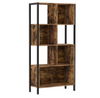 Large Industrial Bookcase Vintage Cube Unit Tall Display Rustic Metal Cabinet