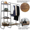 Heavy Duty Clothes Rail Rack Garment Hanging Display Stands Shoe Storage Shelfs