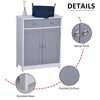 75x60cm Freestanding Bathroom Storage Cabinet Unit w/ 2 Drawers Cupboard