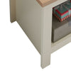 Lisbon Cream Side Lamp Table Bedside Cabinet Nightstand With Open Storage Shelf