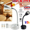 UK 1/2*USB LED Spot Reading Light Touch Switch Camper Caravan Boat Interior Lamp
