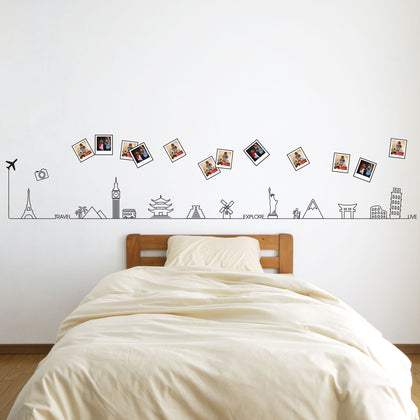 Wall Stickers Decoration Travel Around World Glow Dark Home Mural 280cm x 40cm