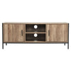 Industrial TV Cabinet Wooden Media Entertainment Stand Storage 2-Door Cupboard