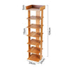 7 Tier Shoe Rack Storage Shelf Corner Shoes Cabinet Organiser Stand Unit Wood