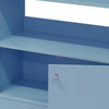 Kidkanac Magazine/Bookshelf with Toy Storage Cabinet, Light Blue