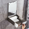 Brushed Stainless Steel Metal Fold Paper Hand Towel Wall Dispenser Convenient