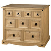 Corona 4+3+2 Drawer Merchant Chest of Drawers, Mexican Solid Pine, Rustic