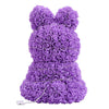 LED Foam Rose Rabbit Bunny Artificial Flower Doll Wedding Birthday Gift With Box