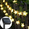 Solar Powered Fairy String LED Lights Waterproof Star Decor Party Garden Outdoor