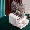 Jewelry Box Hanger Dressing Table Necklace Earring Drawer Storage Case Dustproof