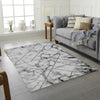 MODERN PATTERN RUG BLACK GREY SOFT LARGE LIVING ROOM FLOOR BEDROOM CARPET RUGS