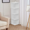 3/4 Tier Shelving Unit Corner Storage Display Bookcase Bookshelf Wooden Stand